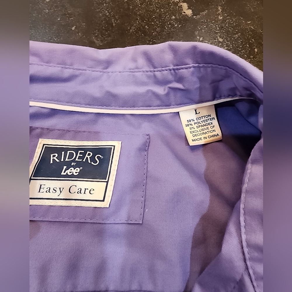 Womens Large Riders Lee Easy Care button down Shirt - Picture 5 of 9